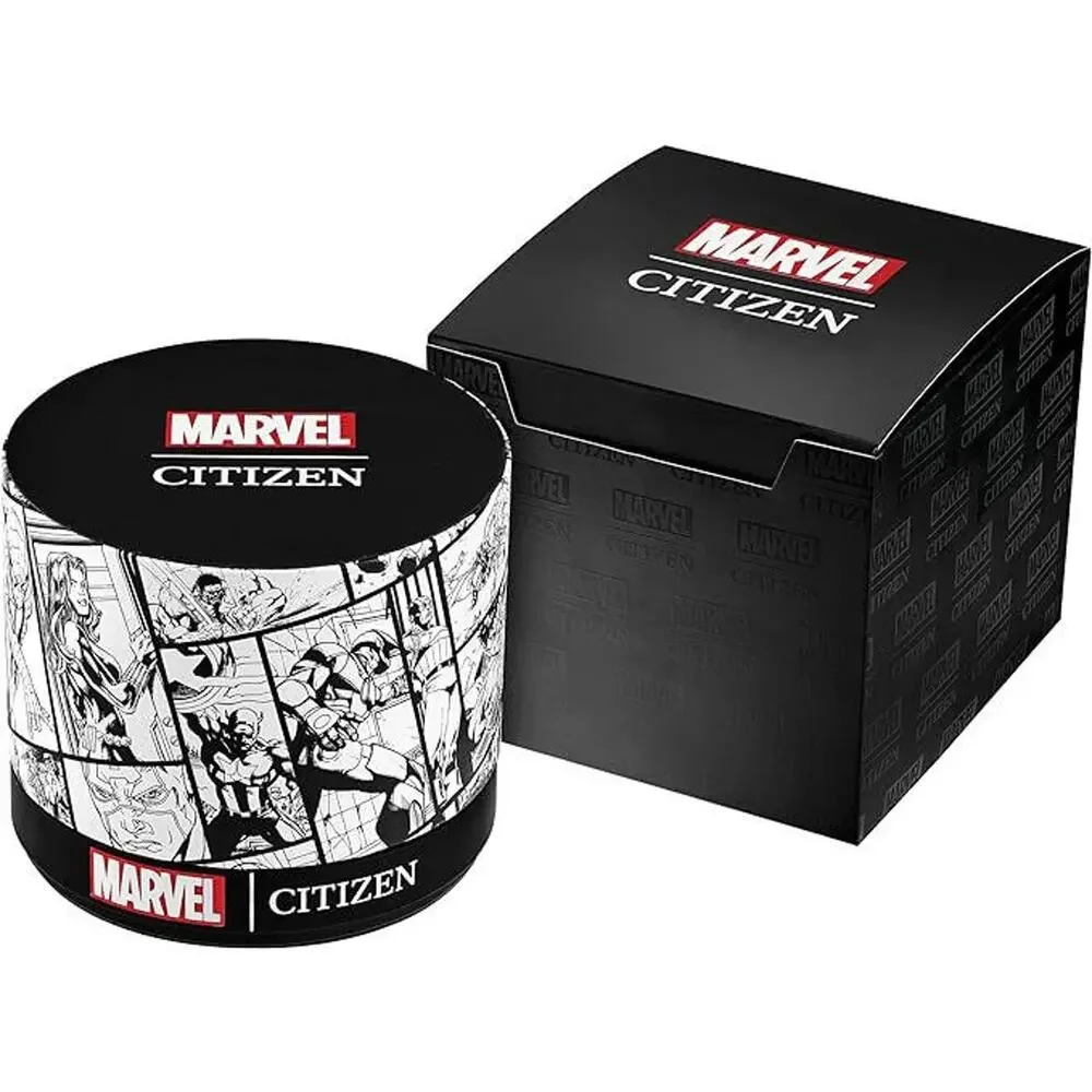 Citizen Men's Eco-Drive Marvel Spider Man Calendar 44mm Watch AW1156-01W Solar